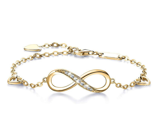 The 'Eternal Bond' Gold Pendant Bracelet