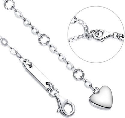 The 'Eternal Bond' White Gold Pendant Bracelet