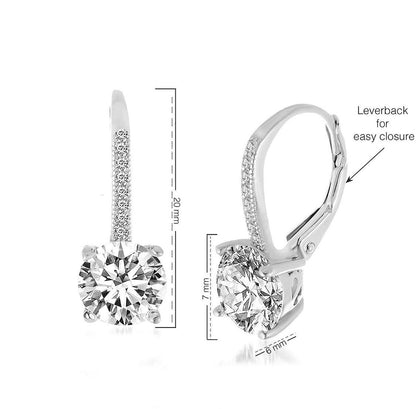 'Luminous Asscher' Earrings