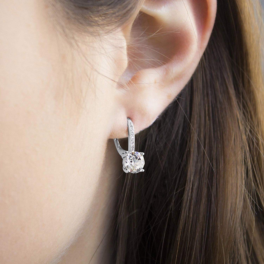 'Luminous Asscher' Earrings